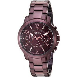 Pulseira de relógio Fossil ES4136 Aço inoxidável Roxo vermelho 18mm